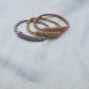 Classic adjustable 3 piece bracelet